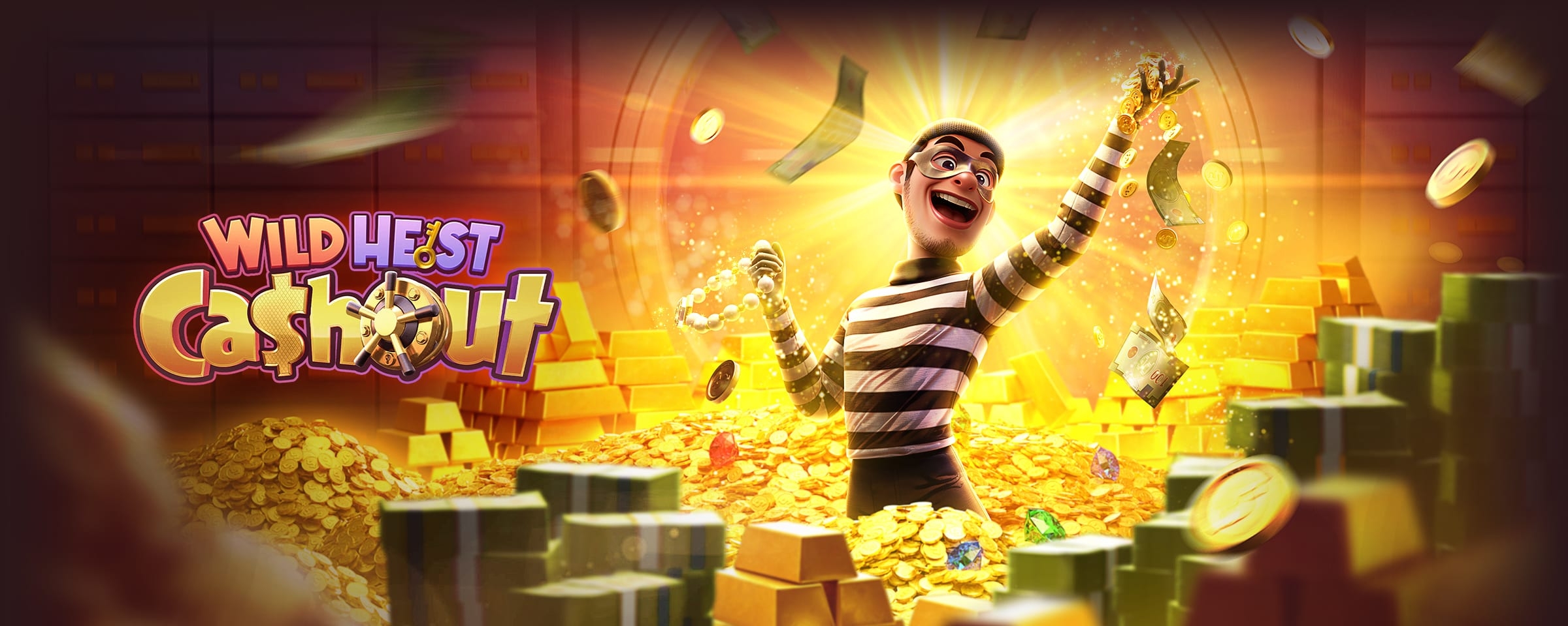 PG SLOTS, Wild Heist Cashout, jogo de cassino online, wilds empilhados, rodadas grátis